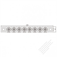 20/30A, 8-Pin Plug Connector, 120mm x 12mm