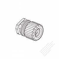 Cable Gland: Flat cable, Cable: OD: 5.4*8.4mm