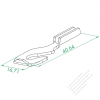 O6.98 Single Hole Terminal