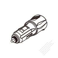 Adapter Plug, Automobile - CLA Adapter to IEC 320 C7 Female Connector 2-Pin 2.5A