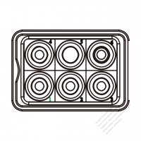 20/30A, 6-Pin Outlet  (Hole 5)