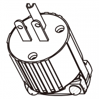 USA/Canada 	(NEMA 6-15P) 3-Pin Straight Blade Plug, 2 P, 3 Wire Grounding, 15A 250V