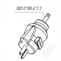 DC Adapter OD2.0*ID0.6*7.2, NIKON 2-Pin