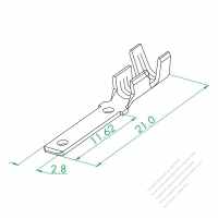 EM-075 110 Male Terminal