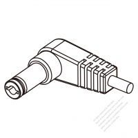 DC Elbow One-Pin Connector