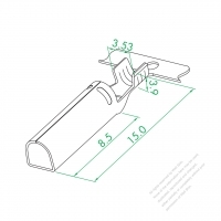 WS-272 (2.7 D Type Tube Terminal )