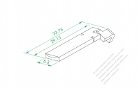 WS-351-F Right Male Terminal