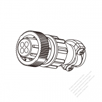 DC Straight Four-Pin Connector (Assembly)