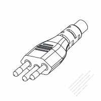 Brazil 3-Pin AC Plug, 12A 16A 20A 250V