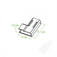 Plastic Housing 19.1mm x 14mm x 5.8mm 1-Pin