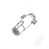 RV, Truck, Trailer  Heavy Duty Vehicle, 7-Female Round-Pin