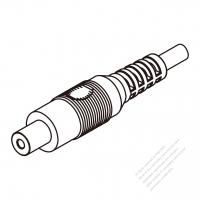 DC Straight One-Pin Connector