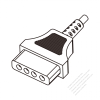 DC Straight Four-Pin Connector