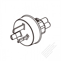 Adapter Plug, Australian Plug to IEC 320 C5 Female Connector 3 to 3-Pin 2.5A 250V