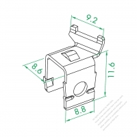 WS-035-8 Switch Left Terminal