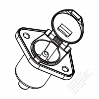 RV, Truck, Trailer Heavy Duty Vehicle, 1-Round-Pin Inlet