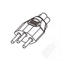 Adapter Plug, Switzerland Plug to IEC 320 C5 Female Connector 3 to 3-Pin 2.5A 250V