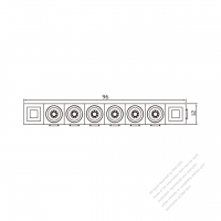 20/30A, 6-Pin Plug Connector, 96mm x 12mm
