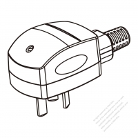 China Smart Control 3-Pin AC Plug, Light Control Delay, 10A, 250V