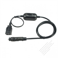 DC/AC Car Charge Converter  to NEMA 1-15R X 2, AC cable 1.5m (30 Watts )(CLA)