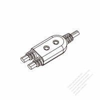 AC Power Cord Strain Relief Unit (SR)  1 to 2, 18AWG 2C to 18AWG 2C