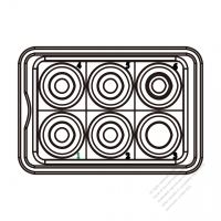 20/30A, 6-Pin Outlet  (Hole 3)