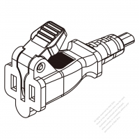USA/Canada AC Connector 2-Pin Straight Blade, NEMA 1-15R 10A/13A/15A 125V