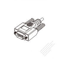 DC Straight Nine-Pin Plug