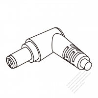 DC Elbow One-Pin Connector