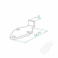 WS-035-1 L Type Plate Small Terminal