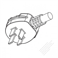 China 4-Pin 3 phases AC Plug, 16A