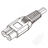 USA/Canada IEC 320 C7 Connectors 2-Pin Straight 10A (7A)/13A 125/250V