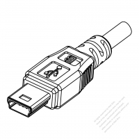 Mini USB B Plug, 5-Pin