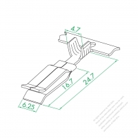 WS-252 Clip Plate Terminal