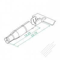 WS-027-1 O2.35 Tube Type Terminal With Hook