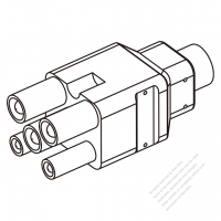 50A, 5-Pin Plug Connector