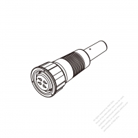 RV, Truck, Trailer Vehicle 4-Way Round Connector, watertight