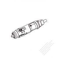 Cigarette Plug (CLA) , Adjustable-cathode terminal for European & USA auto