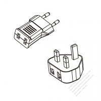 US 2-Pin to Europe/UK Adapter Plug (No voltage conversion function)