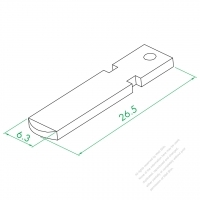 WS-066E Semi - Electrical Insulation Single Plug Pin