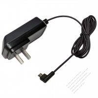 AC/DC 5V 1A Adapter, China 2 Pin Plug to Micro USB Elbow Plug with optional cord