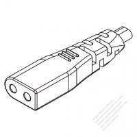 IEC 320 C1 Connectors 2-Pin 10A 125V