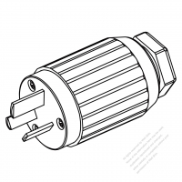 China Plug 3-Pin Straight, 16A 250V