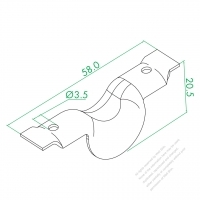 WS-GE Small Lug None Stick Out ( Small Hole )