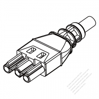 Light use, Female outlet 3-Pin Straight 16A 250V