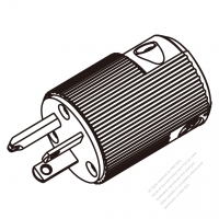 USA/Canada 	(NEMA 6-20P) 3-Pin Straight Blade Plug, 2 P, 3 Wire Grounding, 20A 250V