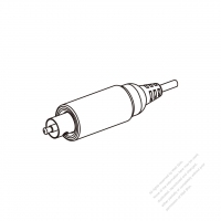 DC Straight One-Pin Plug (Ø9.2x7.0 & Ø2.5x13)
