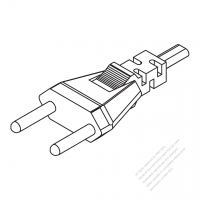 Switzerland 2-Pin AC Plug, 10A 250V