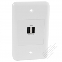 Taiwan/USA Wall Plate USB X 2 Charger  (5V 2.4A)