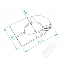 WS--121-E Spindle Left Metal Shrapnel